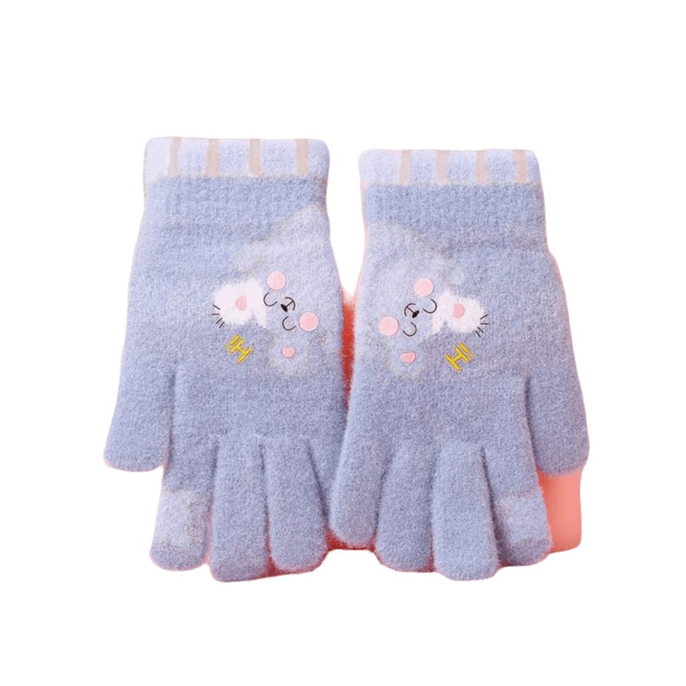 5-12 Years Old Warm Children Mittens Coldproof Baby Gloves Cute Kids Winter Gloves Outdoor
