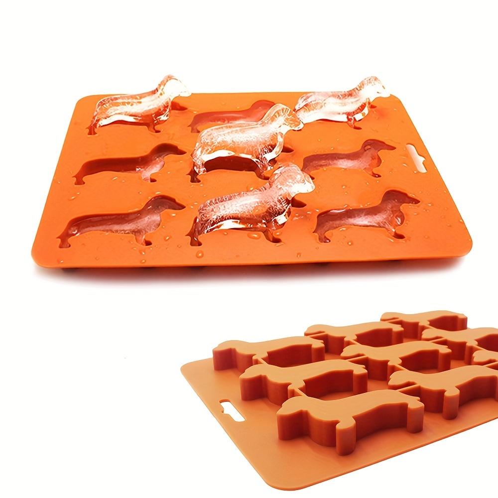 Adorable Dog-Shaped Silicone Mold Whiskey Ice Cube Mold Tray Multifunctional Chocolate DIY Decor Mold Flexible Party Supplies