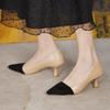Fashion Quality Women's Pumps 2025 Spring Mix Color Female Shoes Shallow Slip-on Pumps Sexy Pointed High Heel Hot Sale Office Lady Shoes