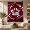 Decorative Tapestry,LOSC Lille FC Printed Wall Art, Lightweight Wall Hanging For Bedroom Background
