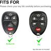 Чехол для брелока подходит для Chevy Tahoe Suburban, GMC Yukon/Yukon XL 1500 2500, Cadillac Escalade ESV/EXT