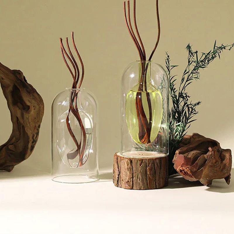 1 шт. стеклянный диффузор для медитации, эфирное масло, 200 мл, расслабляющий флакон в форме звездного фрукта, ароматерапия