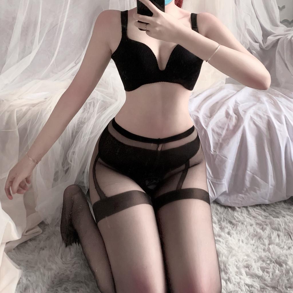Ультратонкое сексуальное женское белье, чулки с открытой промежностью, секс-товары, соблазнение, разрыв, флирт, черные шелковые колготки без страсти