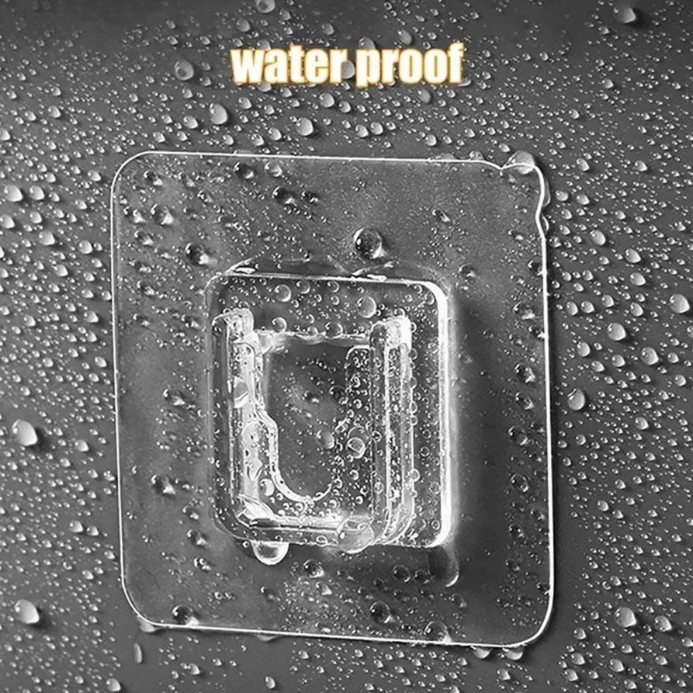 Двусторонние самоклеящиеся настенные крючки, прочные, липкие, прозрачные, не оставляющие следов, настенные крючки для кухни, спальни, держатели для хранения