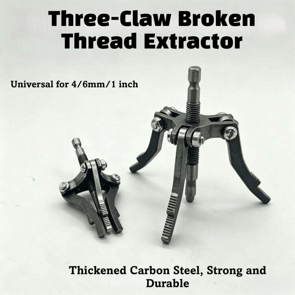 Multifunctional Broken Pipe Screw Extractor 3-Jaw Pipe Screw Remover Plumbing