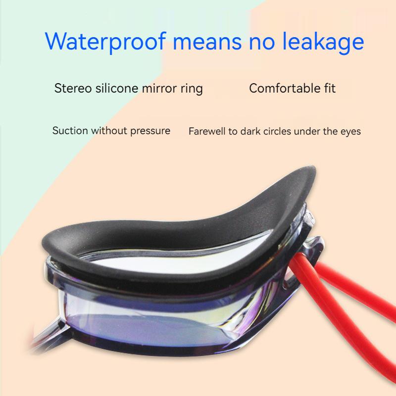 Electroplated Racing Swimming Goggles Men Women Waterproof Anti-Fog Silicone Swim Eyewear Adult Water Sport Diving Glasses