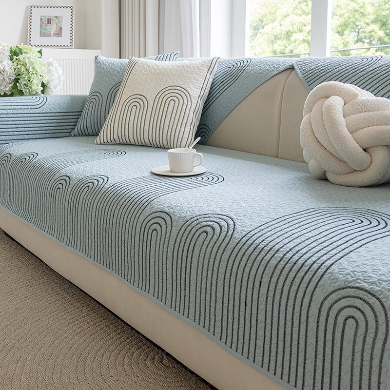 Heavy-Duty Sofa Cover With Secure Fit, Decorative Couch Cover And Reversible Sofa Slipcover For Lounge Areas