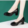 2025 New Women Fashionable Versatile Round Toe High Heel Shoes Lady Casual Comfortable Work Pumps Elegant Minimalist Women Shoes