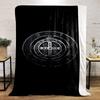 Saint Benedict Medal Design bedroom blanket: printed Flannel blanket for bedroom, living room, sofa, and nap