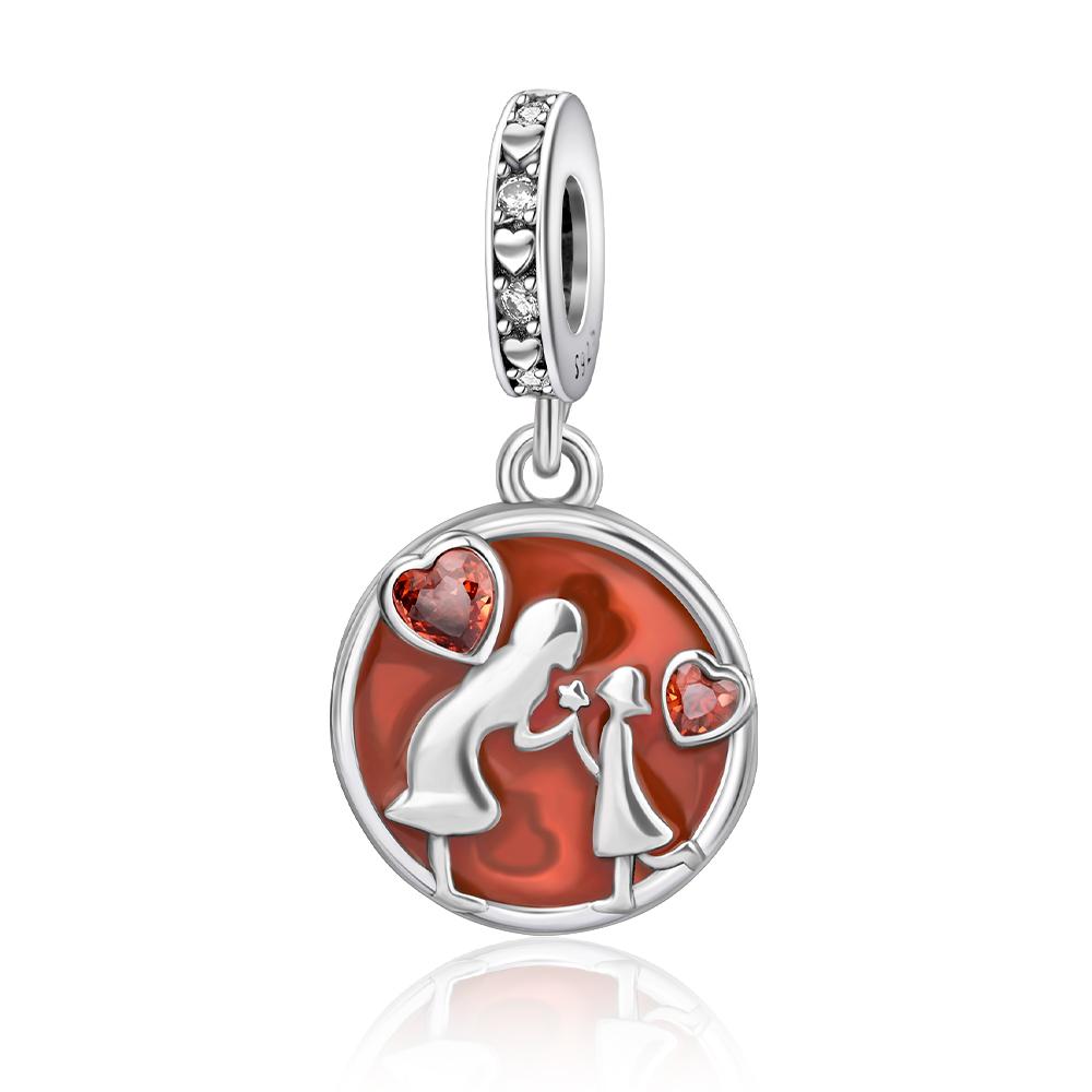 Медно-красная серия Шармы-бусины в форме сердца Подходят для оригинальных браслетов Бусины на удачу Для изготовления ювелирных изделий Сделай сам