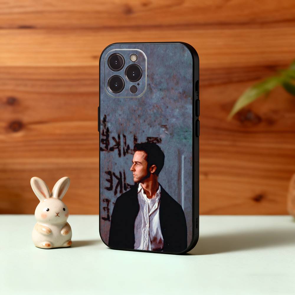 Чехол для телефона с изображением признанного актера Эдварда Нортона для iPhone 17, 16, 15, 14, 13, 12, Plus, Pro Max, 5G Другие Мягкий Черный Чехол
