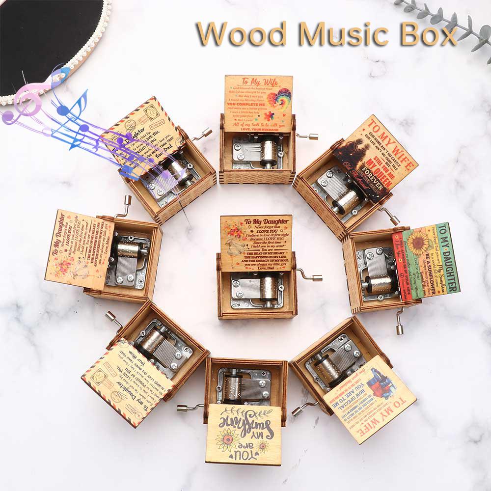 Engraved You Are My Sunshine Wood Music Box Music Boxes Gifts For Daughter Presents For Wife