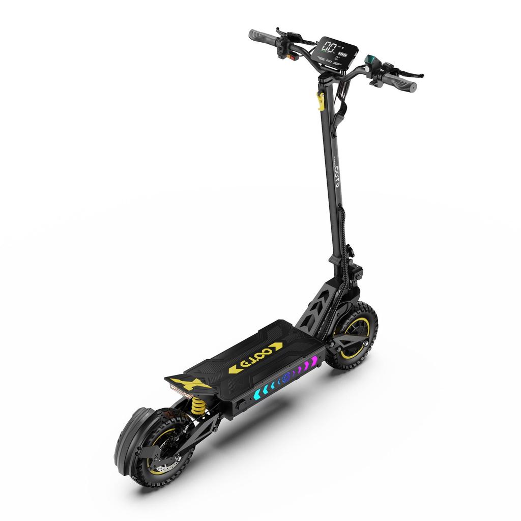 OOTD T10 Pro 1300*2 Dual Motor Electric Scooter 52V23.4AH Battery 70KM Range 150KG Load 11Inch Off-Road Tires E-Scooter