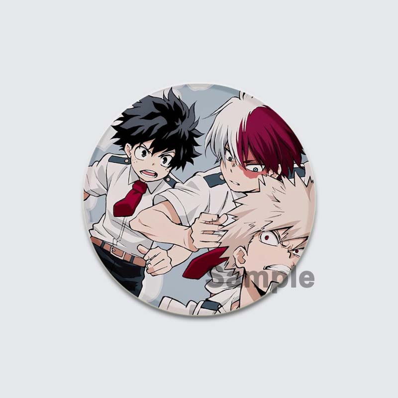 32/44/58 мм аниме значок Моя геройская академия Мидория Изуку/Бакуго Катсуки/Тодороки Шото мультфильм брошь булавки рюкзак одежда аксессуары подарок