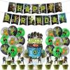 Ninja Turtles Birthday Decoration Party Set Ninja Turtles Turtle Character Hero Cool Kids Boys Girls Green Black Funny Cute Balloons Balloon Cake