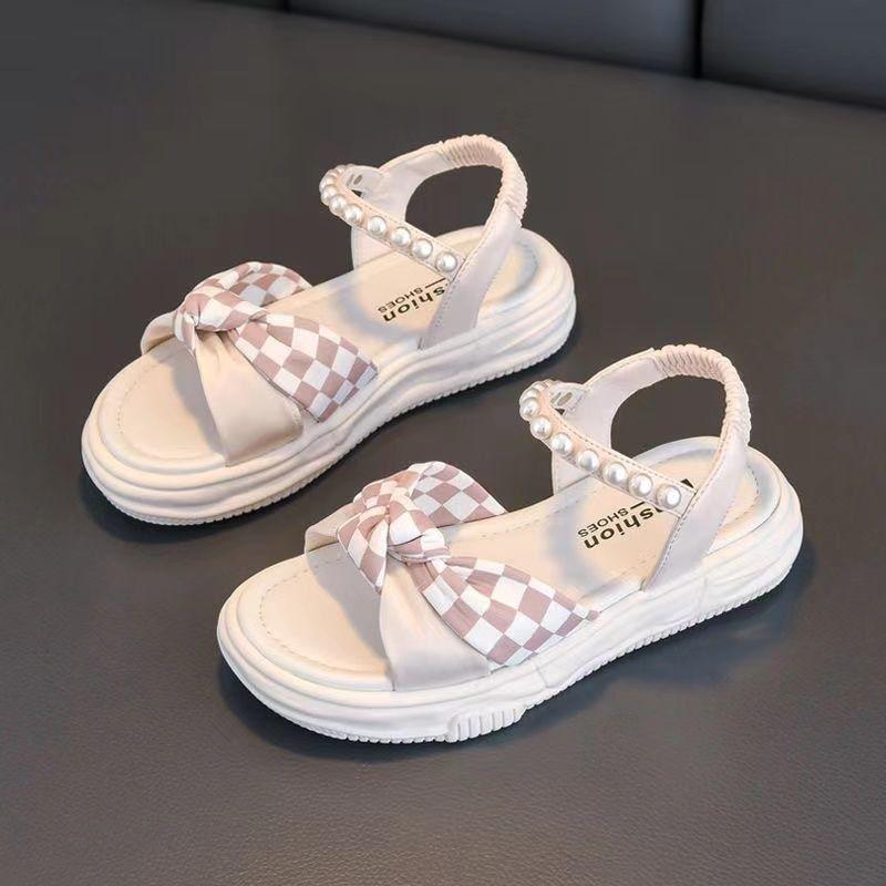 2023 Summer New Girls' Sandals Children's Soft Bottom Princess Sandals Children's Casual Beach Shoes