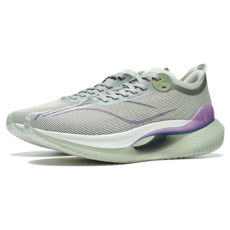 Li Ning Shadow 2 Essential Амортизация Легкие Низкие Марафонские Беговые Кроссовки Мужские Зеленые ARRT005-14