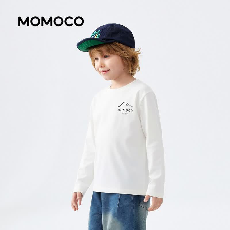 Повседневная детская футболка с длинным рукавом MOMOCO
