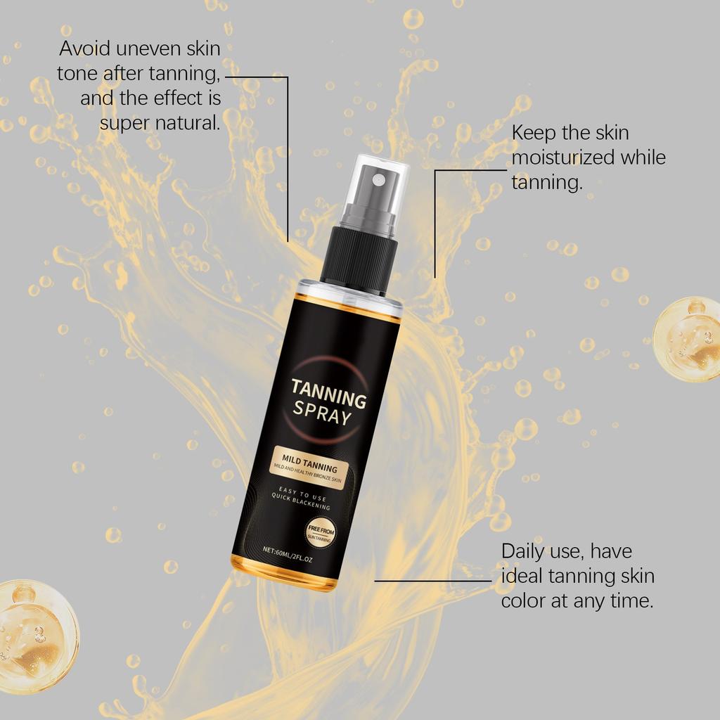 Tanning Spray Black Self Black Waterproof Long-lasting Black Summer Beach Moisturizing 60ml