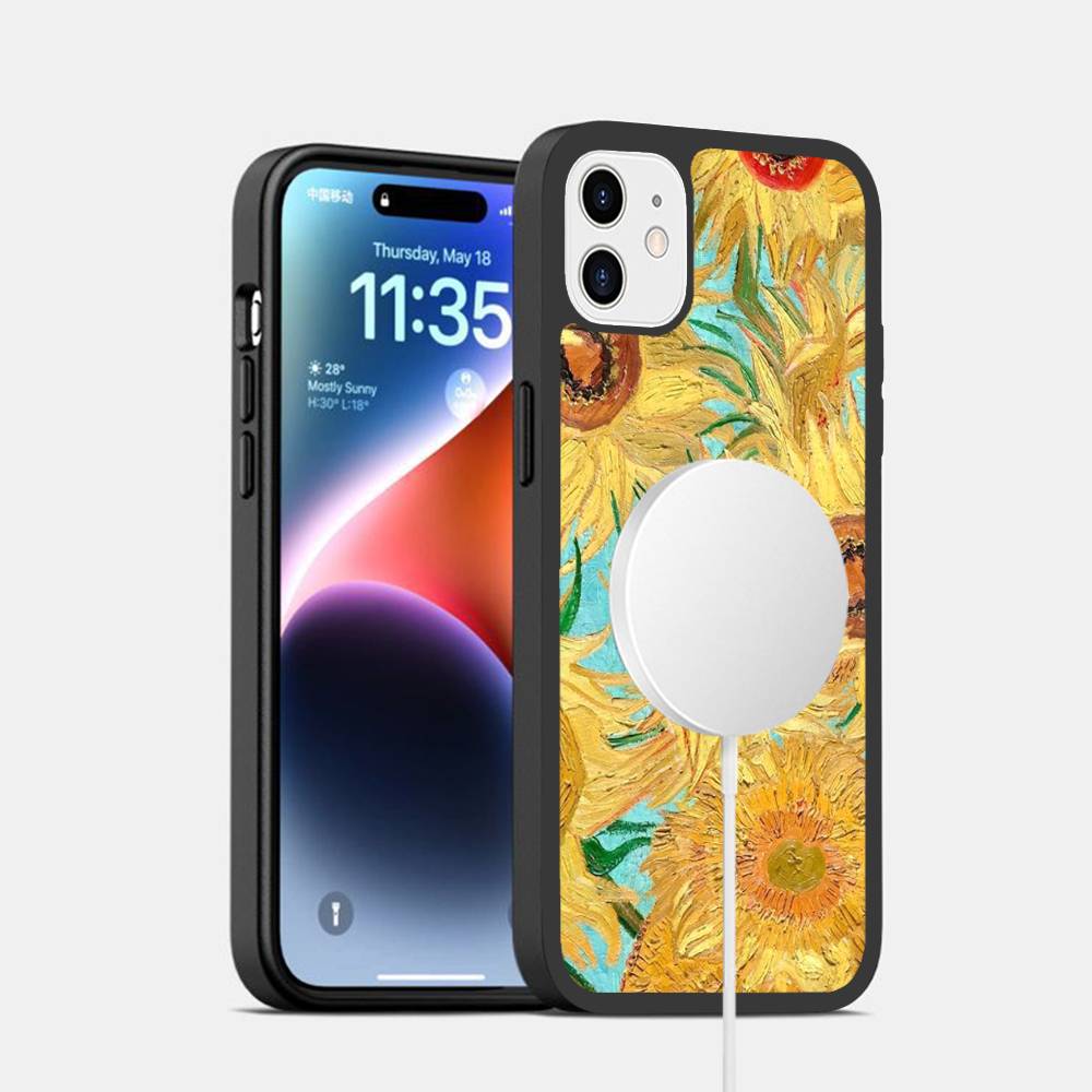Vincent Van Gogh Oil INS For Magsafe Phone Case For iPhone 17 Air 16 15 14 13 12 11 Pro Max Plus Shockproof Cover