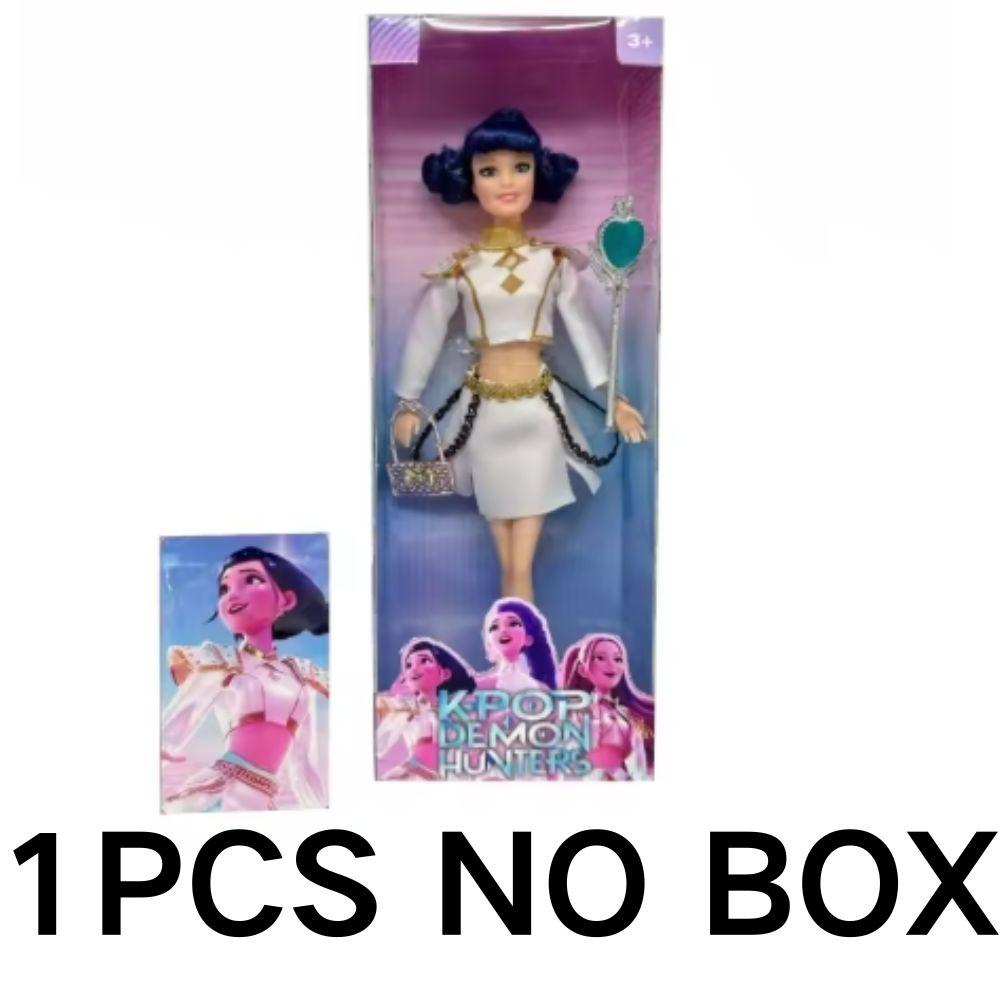 %_ K-pop Охотники на демонов Фигурка Игрушка Руми Мира Зои Сасси Тематическая песня Красочных огней для фанатов ребенок Подарки на день рождения_@