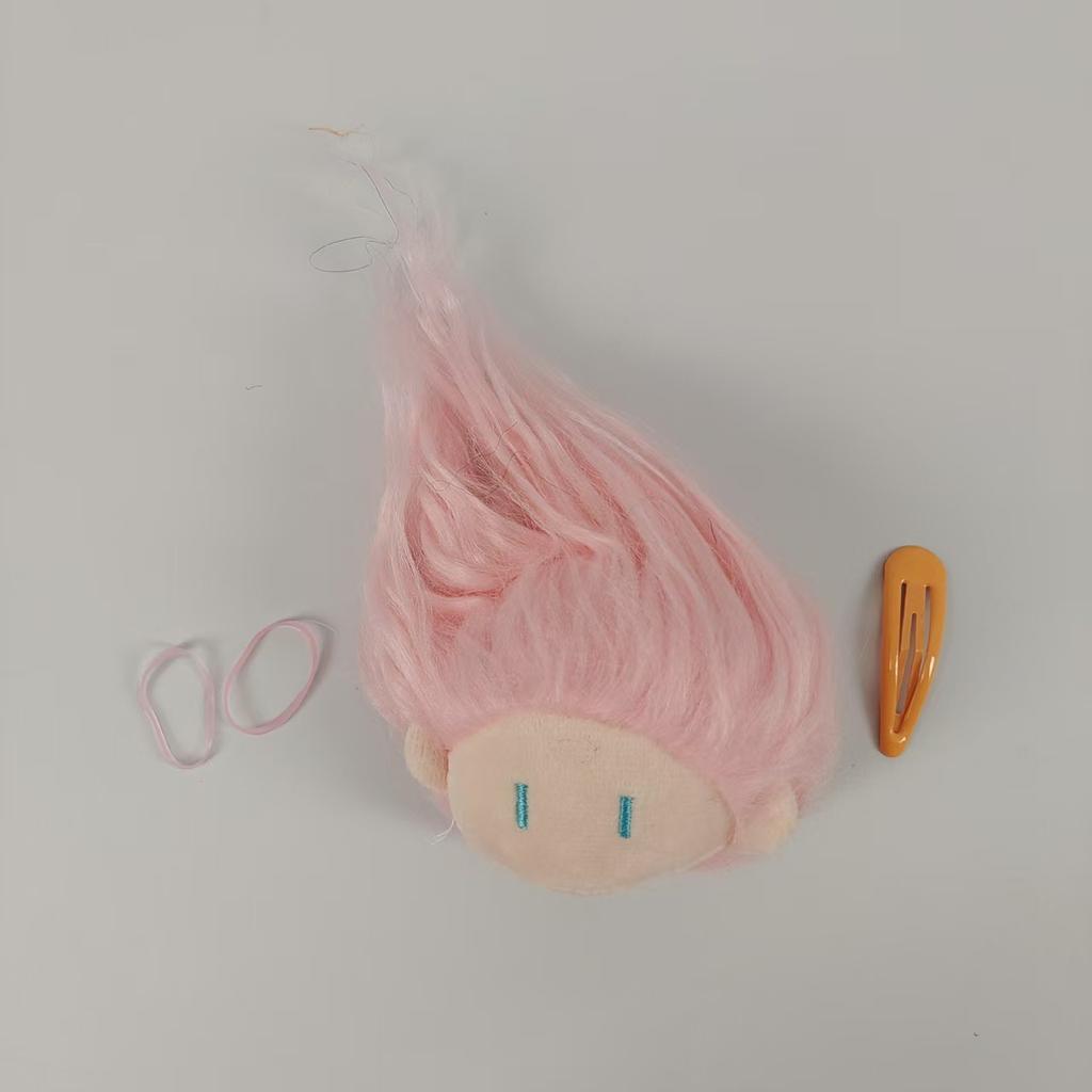 Cute Ball Head Fried Hair Doll Cotton Doll Pendant Doll Plush Keychain Bag Small Gift Female