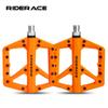 Bike Pedals Nylon Sealed Bearings Road BMX MTB Mountain Bicycle Wide Flat Platform Ultralight 9/16 Inch Non-Slip Cycling Parts