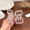 Hollow Out Acetic Acid Barrettes Korean Style Geometry Hair Claw Bow Hair Carb Clip  Daily