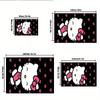 1 шт. Sanrio Hello Kitty Ковер для офиса с принтом русалки Прямоугольный коврик под стол, Идеальный декор для гостиной, спальни, кухни, Нескользящий пол