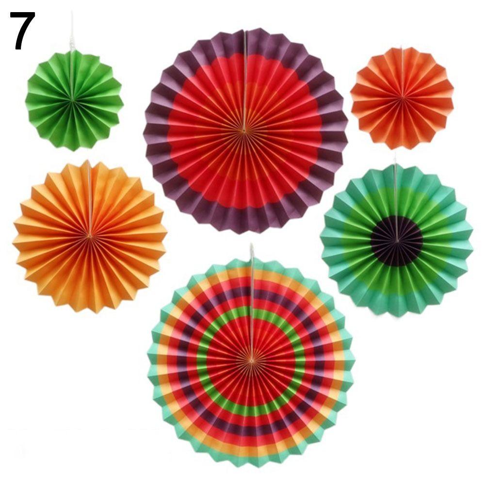 Decorations Birthday Decor Supplies Flower Paper Crafts Paper Fan Flowers Wedding Fans Tissue Paper