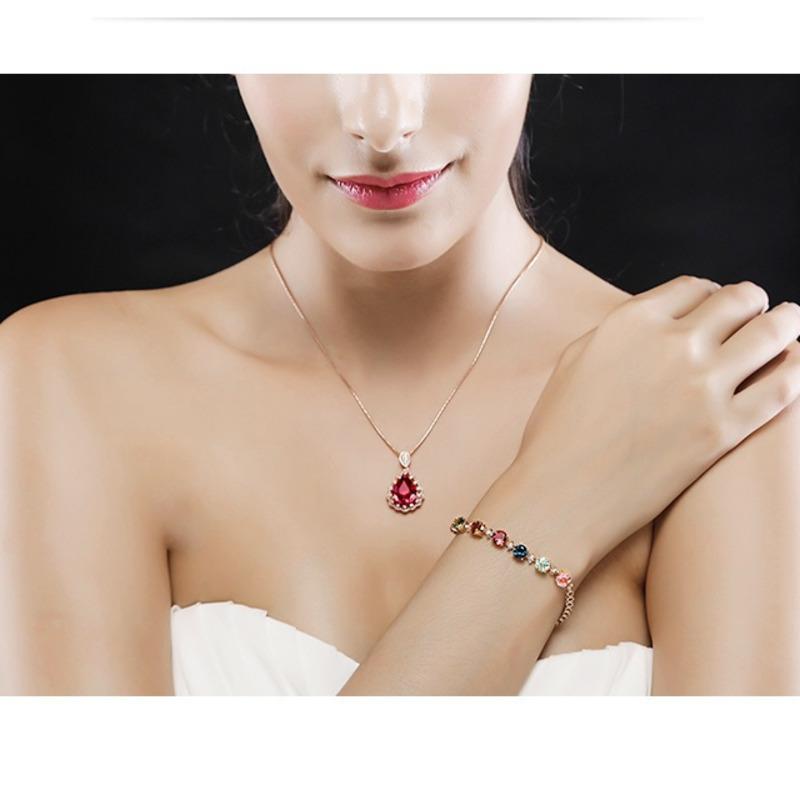 BELLA BOX Новый турмалиновый браслет 18 каратный золотой женский браслет из турмалина с цветным драгоценным камнем цветное сокровище для вечеринок