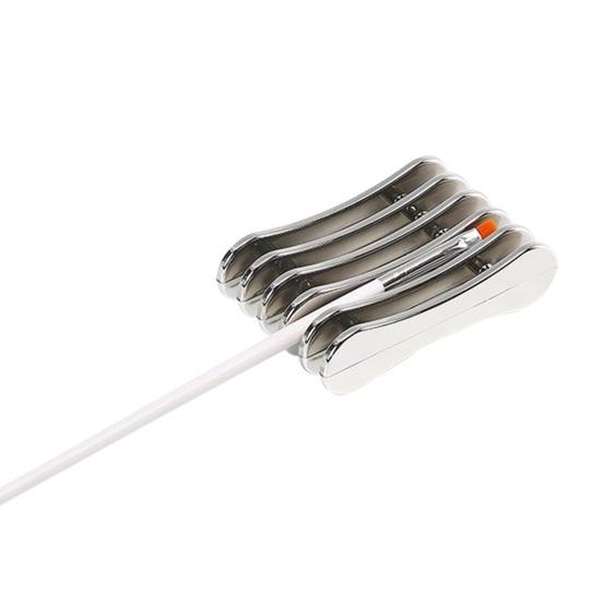 Держатель для ручки для ногтей Кисть для гальванического покрытия Компактная прочная конструкция Прочный держатель для ногтей с 5 отделениями