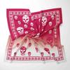 Factory Wolesale  Designer Print Square Scarf Women Bandana Skull Hairband Lady Head Wraps Female Shawl Fashion Neckerchief