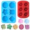 Handmade 6 Cavities DIY Craft 3D Soaps Supplies Cake Mould Silicone Soap Mold Pudding Candy Mold