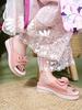 Shoetopia Стильные удобные женские сандалии | С открытым носком, без застежки, повседневные, в этническом стиле, для ежедневной носки, для женщин и девочек