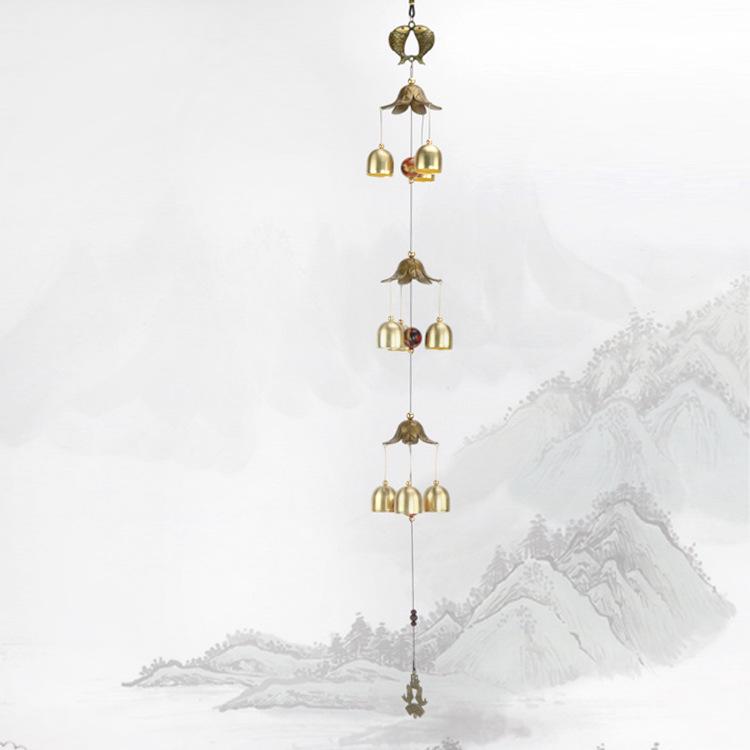 Старинные китайские литые ветряные колокольчики: Подвеска-колокольчик из меди для домашнего декора и подарков