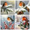 50X50 см полная квадратная/круглая алмазная живопись птица зима 5D DIY Алмазная вышивка животное мозаичная картина домашний декор ремесленный комплект