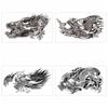 Semi-Permanent Temporary Tattoo Stickers Long Lasting Dragon Head Chest Stickers Men