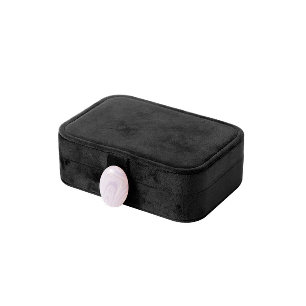Large Capacity Velvet Jewelry Box Exquisite Necklace Storage Box Jewelry Organizer Case  Travel Use