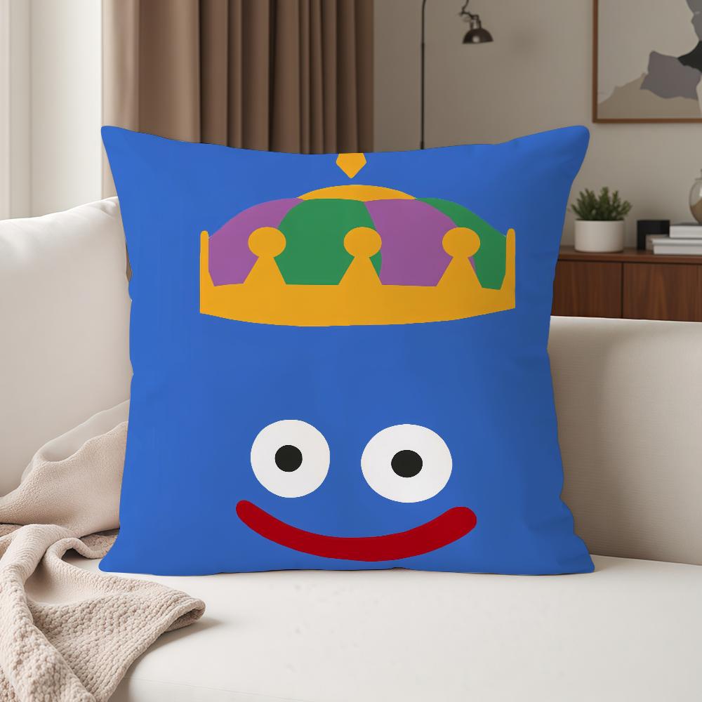 Cartoon Slime Ddragon Quest Children Pillow Case Suitable For Bedrooms Living Rooms Cars Home Decoration