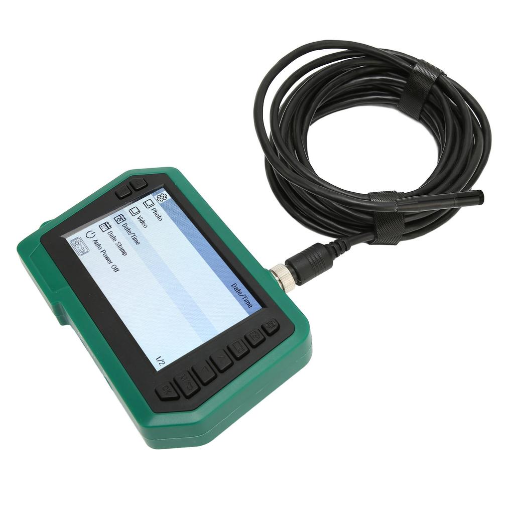 Промышленный эндоскопический комплект IP68 с двумя объективами, 4,3-дюймовым ЖК-экраном, 1080P, 6 светодиодов, поддержка карт памяти, бороскоп