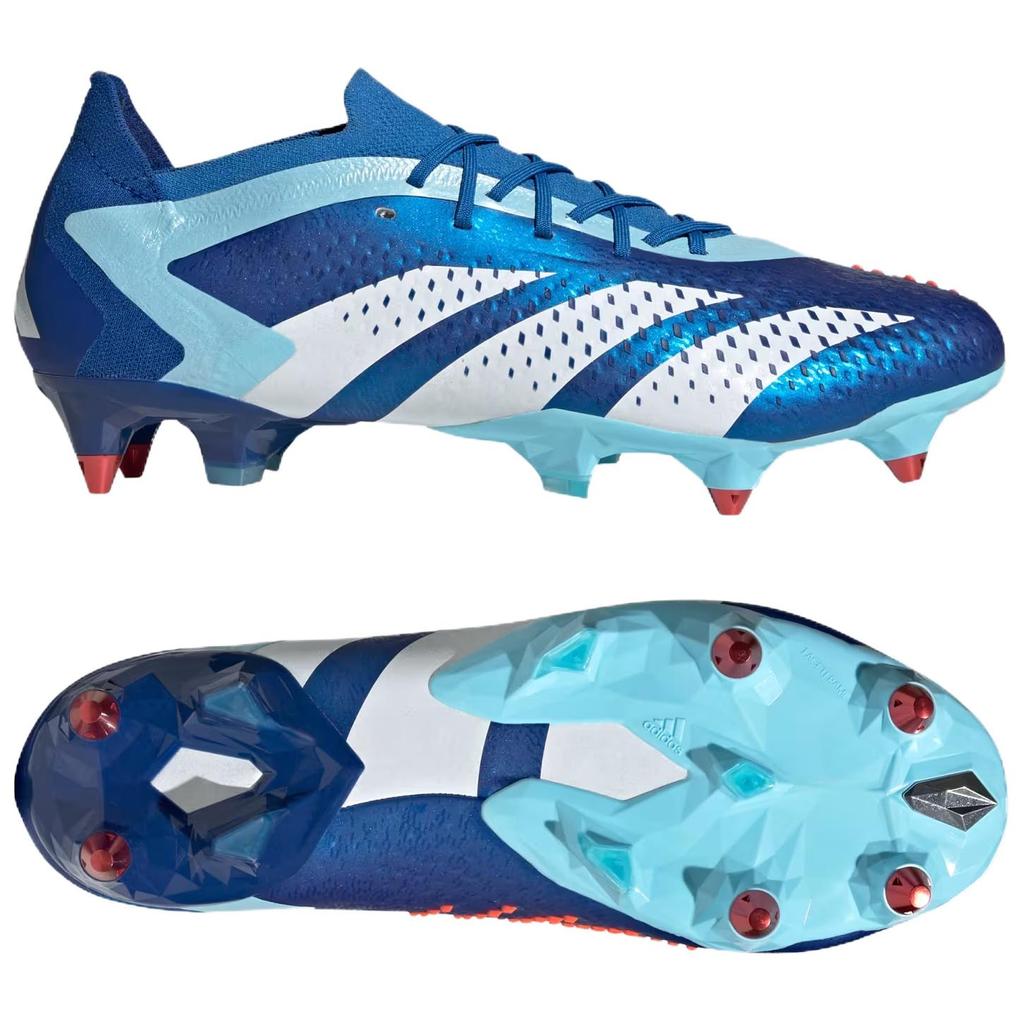 Adidas Predator Accuracy.1 Soft Comfortable Non-Slip Lightweight Soccer Shoes Unisex Soccer Shoes Blue White IF2291