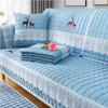 Four Season Corner Sofa Cushion Plaid Non-slip Sofa Cover Protector Chaise Couch Cover 1/2/3/4-seater  Towel for Living Room