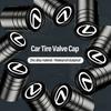 4Pcs Alloy Car Wheel Tire Valve Caps Stem Case Cover For Lexus Ct200h RX350 NX300h ES300h IS350 IS300 GS350 LX600h SC430 LS430