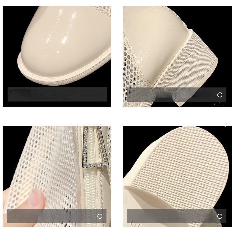 High Boots For Women Fashion Platform Martern Boot Hollow Long Boots Woman Sring Autumn 2023 New Mesh Sexy Knee -Length Boots