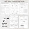 Недатированный Ultimate Goal Planner Coil Notebook Планировщик Блокнот, Личный Журнал Управления Целями И Планирования Жизни, Ежедневный Инструмент Для Отслеживания Задач И Целей