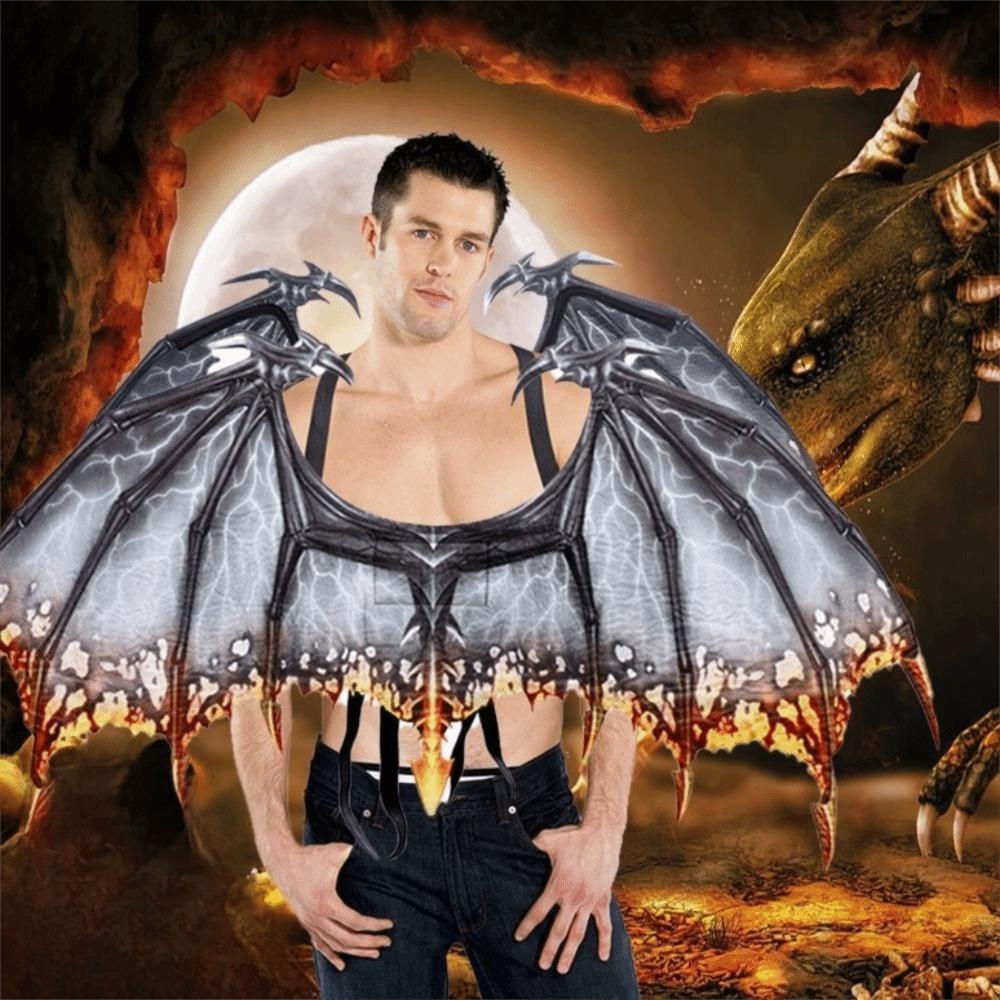 Foldable Halloween Dragon Wing Non-woven Fabric Cosplay Wing Costume Masquerade Dragon Wing Adult
