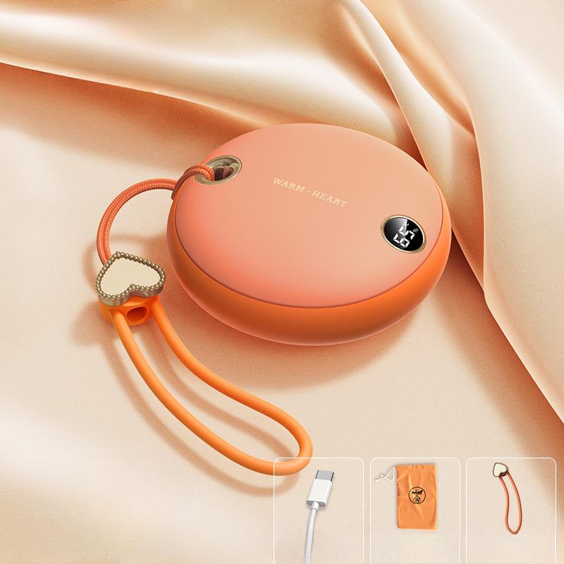 Портативный ручной обогреватель Power Bank с цифровым дисплеем, незаменимый зимний подарок, мини-грелка с перезаряжаемой батареей