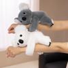 Cute simulation animal tiger koala snapping circle plush toy doll raccoon doll bracelet children's rag doll