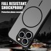 Магнитный чехол для телефона MagSafe Wireless Charge для iPhone 16E 15 Pro Max 14 Pro 13 Soft Edge Slim Shockproof Clear Matte Hard PC Bumper Cover